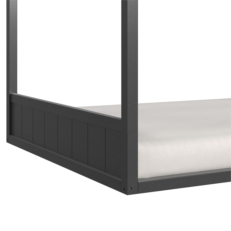 Picket House Furnishings Santino Full Montessori Bed in Grey