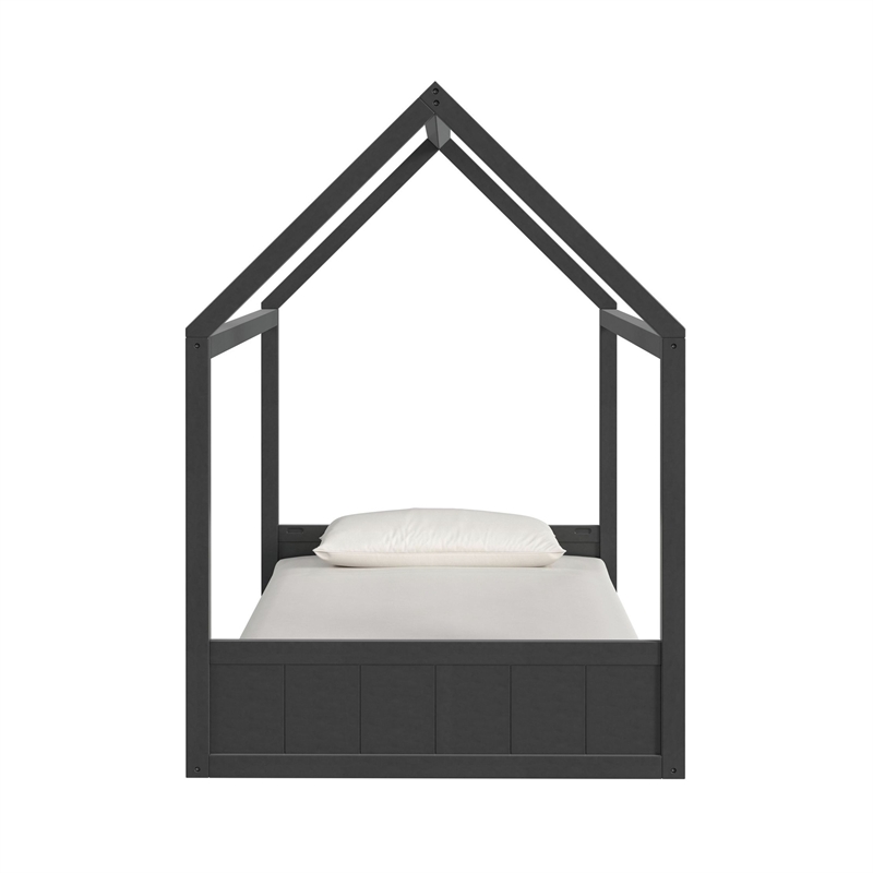 Picket House Furnishings Santino Twin Montessori Bed in Grey
