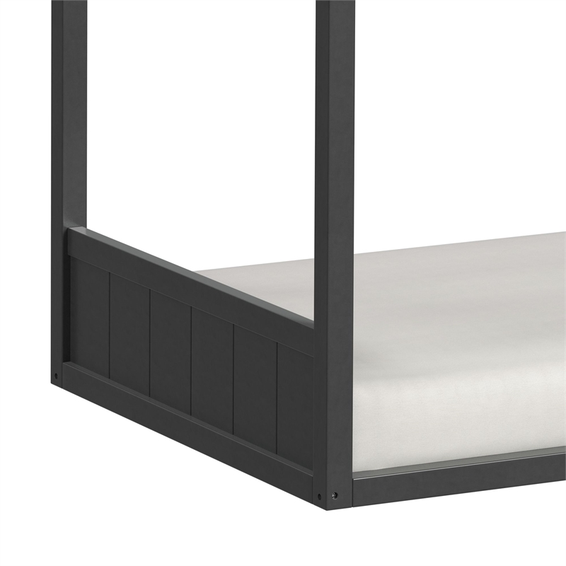 Picket House Furnishings Santino Twin Montessori Bed in Grey