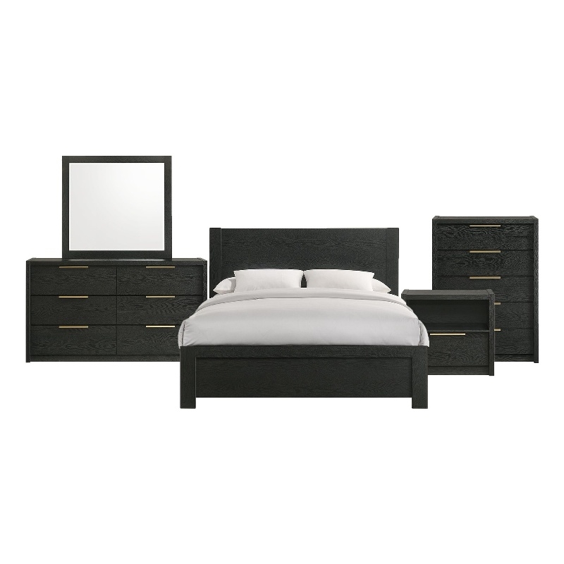 Picket House Furnishings Ardmore Bend Full 5PC Bedroom Set in Black