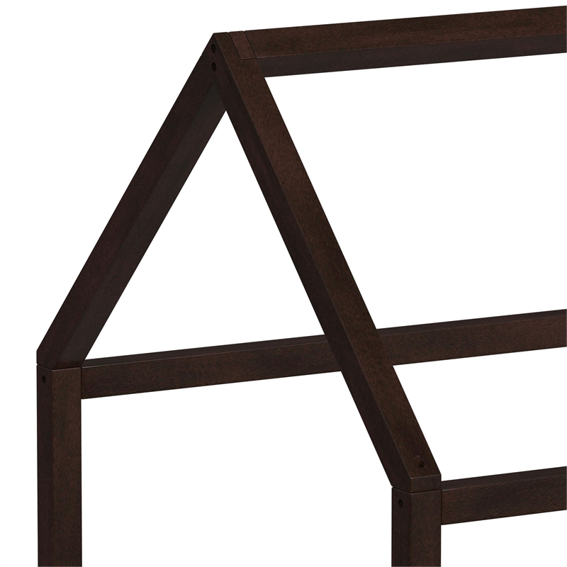 Picket House Furnishings Santino Twin Montessori Bed in Espresso