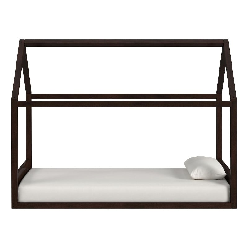 Picket House Furnishings Santino Twin Montessori Bed in Espresso