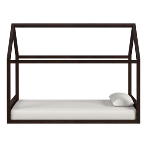 Picket House Furnishings Santino Twin Montessori Bed in Espresso
