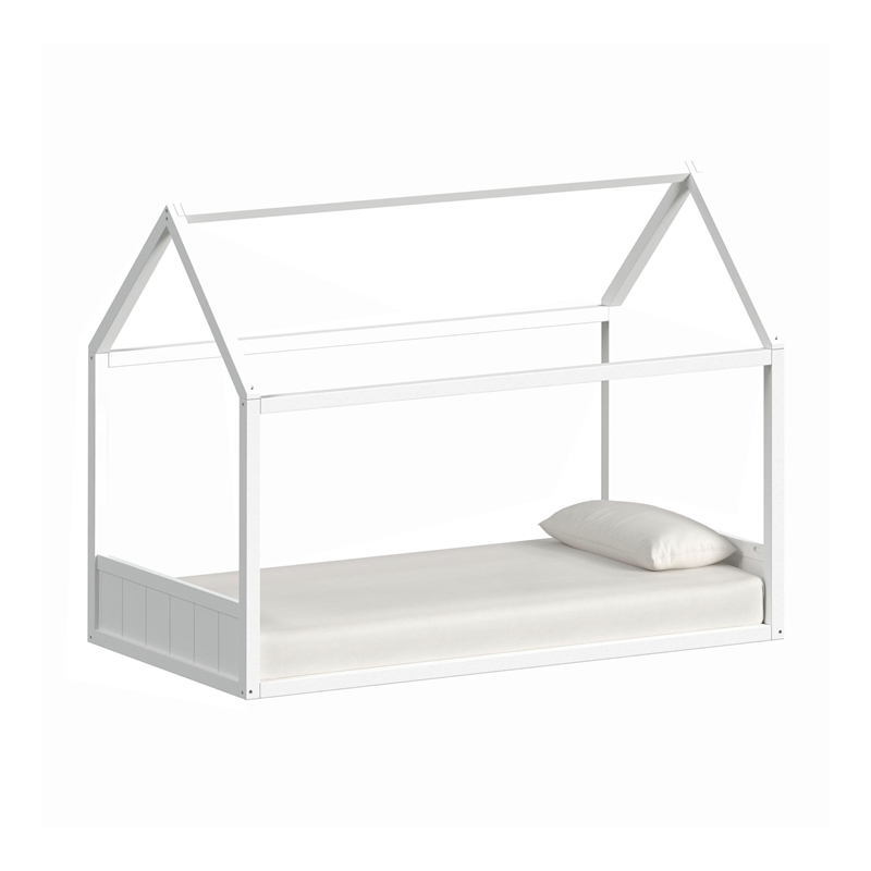 Picket House Furnishings Santino Twin Montessori Bed in White