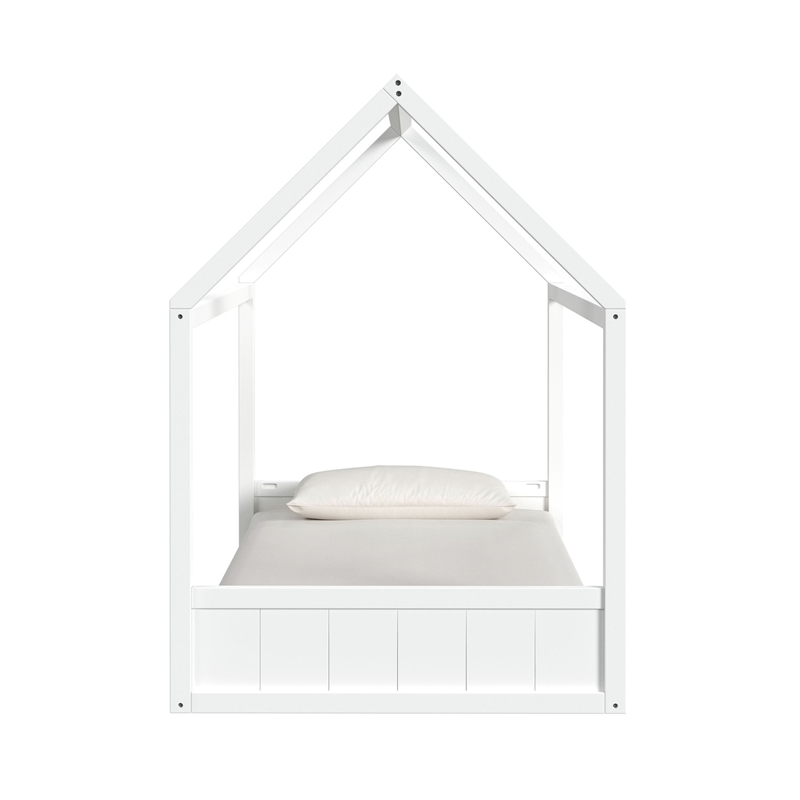 Picket House Furnishings Santino Twin Montessori Bed in White