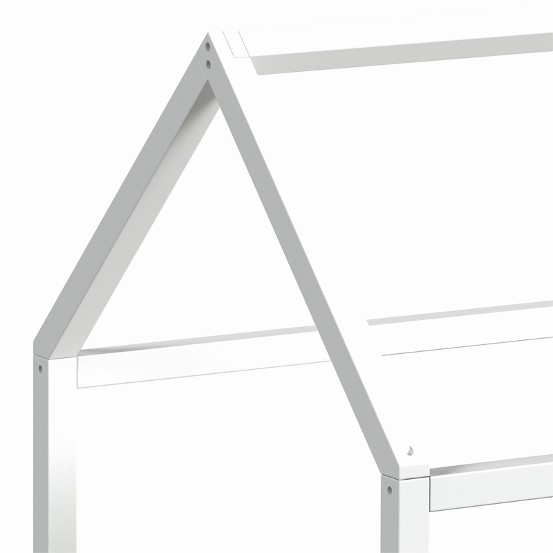 Picket House Furnishings Santino Twin Montessori Bed in White