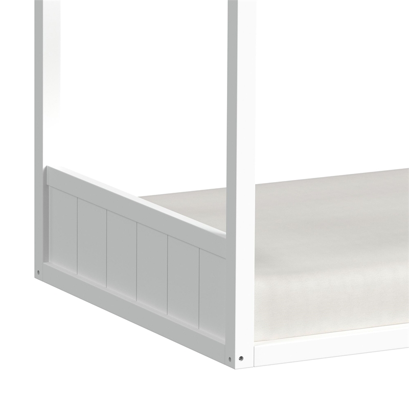Picket House Furnishings Santino Twin Montessori Bed in White