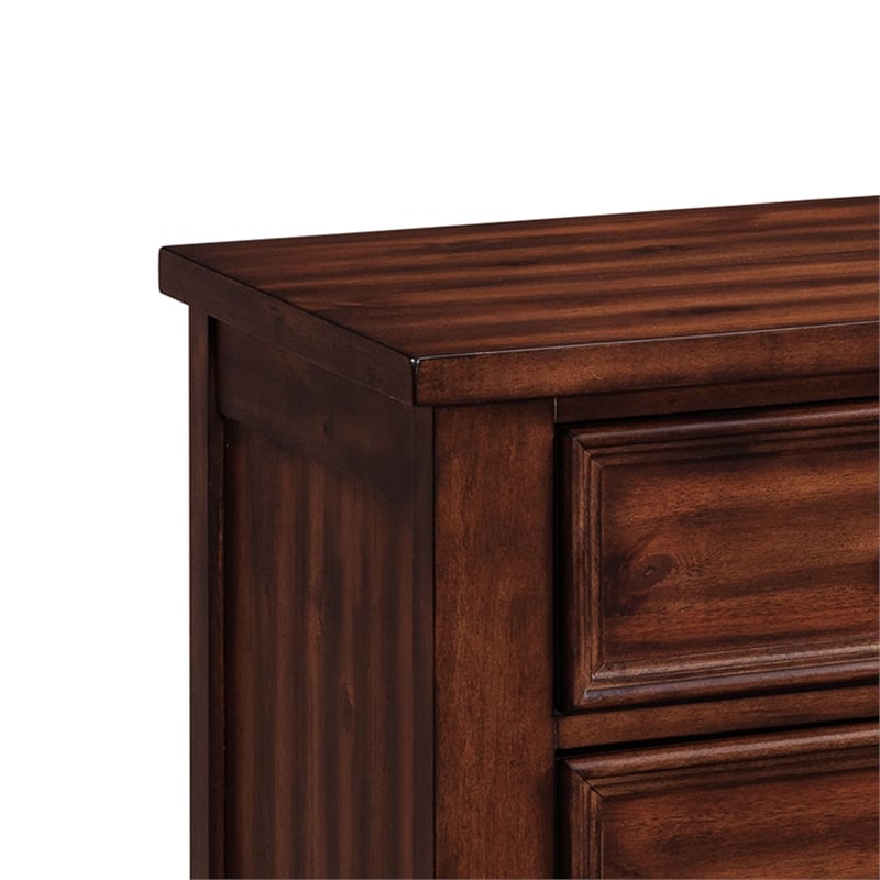 Picket House Furnishings Damen King Storage 3PC Bedroom Set in Rich Cherry