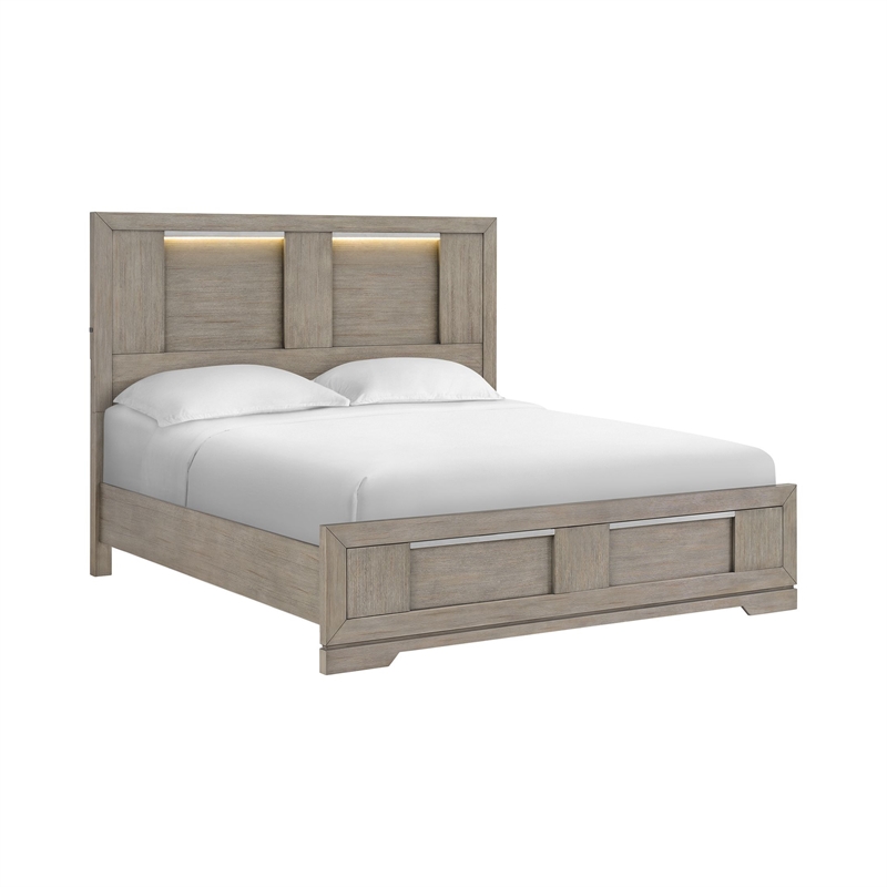 Picket House Furnishings Argo King 4PC Bedroom Set in Grey