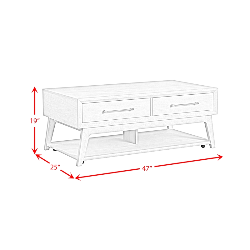 Picket House Furnishings Clare 3PC Occasional Table Set in Almond-Coffee Table & Two End Tables