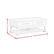 Picket House Furnishings Clare 3PC Occasional Table Set in Almond-Coffee Table & Two End Tables