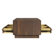 Picket House Furnishings Perth 3PC Occasional Table Set in Brown-Coffee Table & Two End Tables