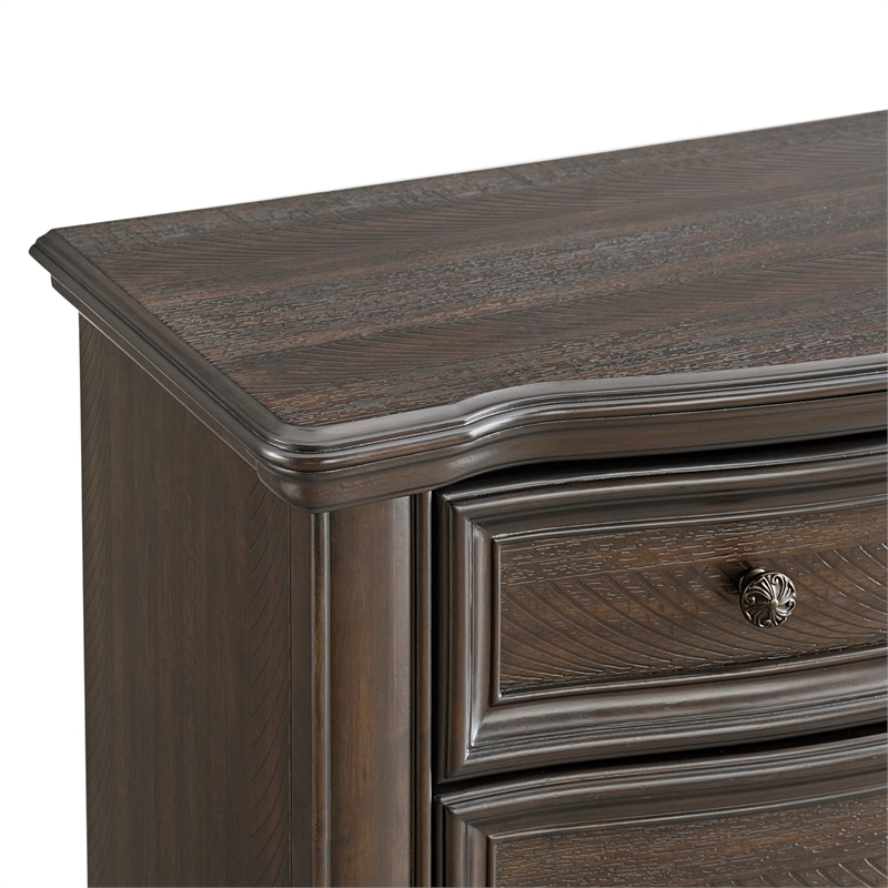 Picket House Furnishings Rosalinda Queen 5PC Bedroom Set in Mahogany
