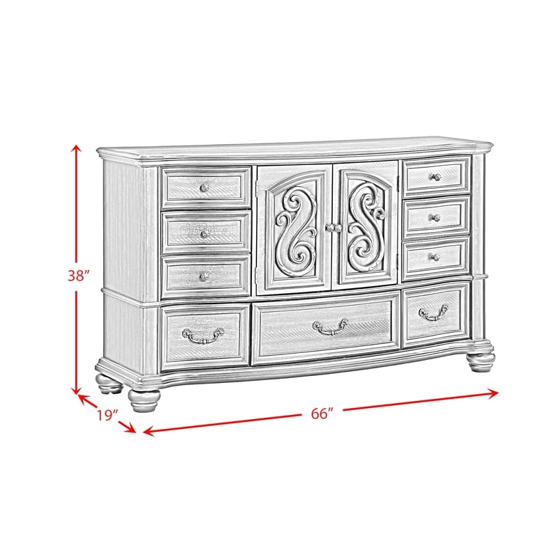 Picket House Furnishings Rosalinda King 5PC Bedroom Set in Mahogany