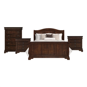Picket House Furnishings Conley Cherry Queen Sleigh 4PC Bedroom Set