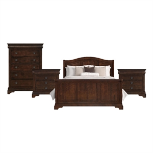 Picket House Furnishings Conley Cherry King Sleigh 4PC Bedroom Set