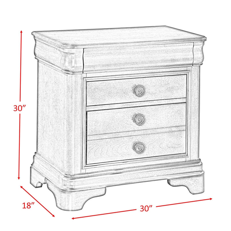 Picket House Furnishings Conley Cherry Queen Sleigh 4PC Bedroom Set