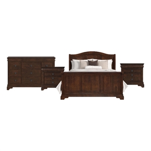 Picket House Furnishings Conley Cherry Queen Sleigh 4PC Bedroom Set