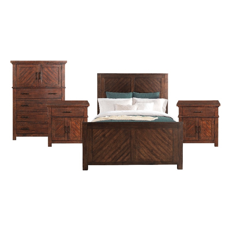 Picket House Furnishings Dex Queen Platform Storage 4PC Bedroom Set