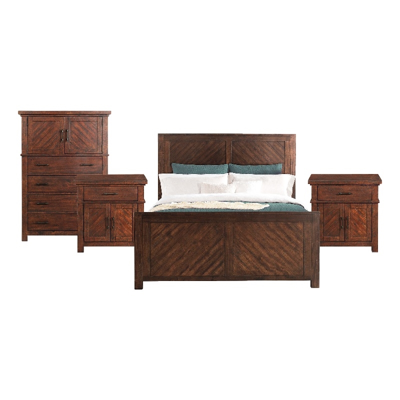 Picket House Furnishings Dex King Platform Storage 4PC Bedroom Set