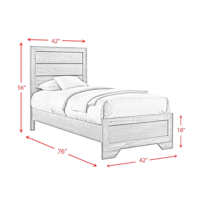 Picket House Furnishings Grayson Twin 3PC Bedroom Set