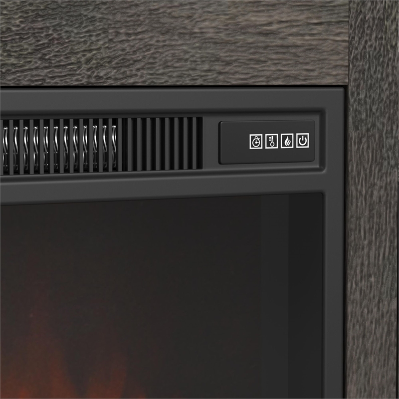 Picket House Furnishings Hyde 4PC Entertainment Unit With 71'' TV Console in Charcoal
