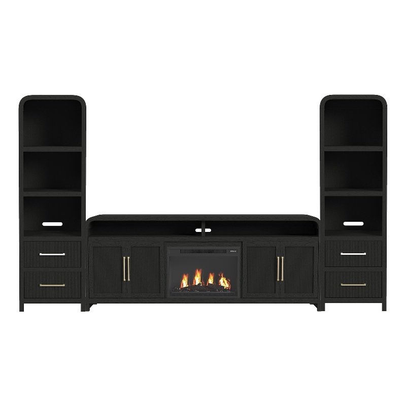 Picket House Furnishings Woodridge 4PC Entertainment Unit With 82