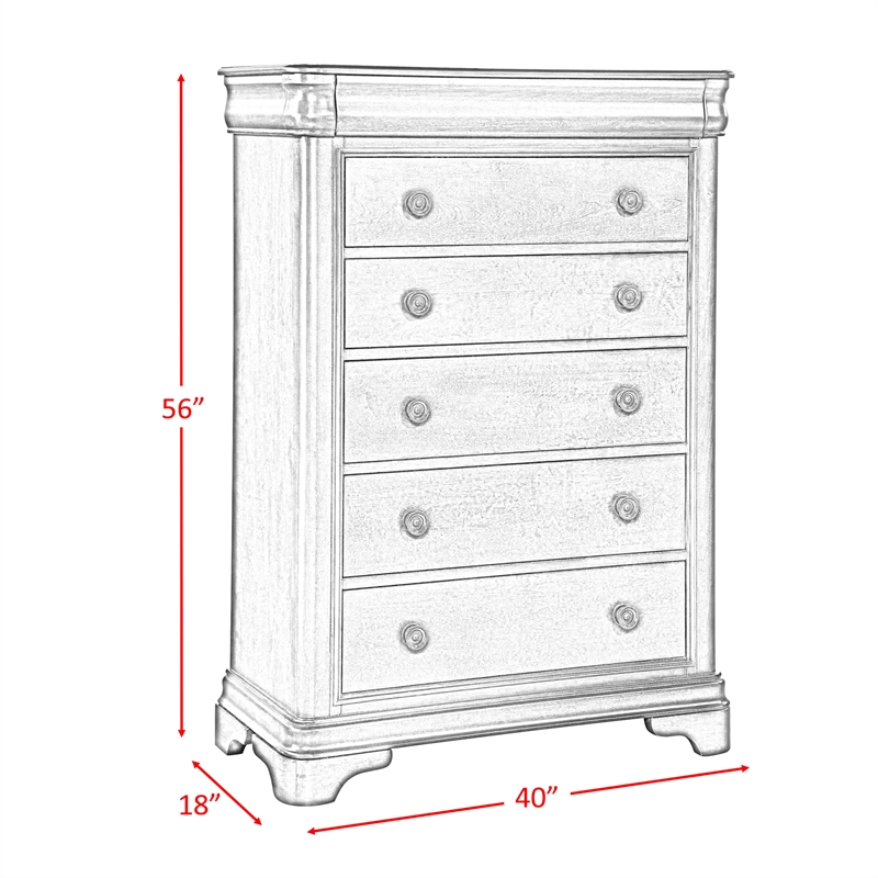 Picket House Furnishings Conley Cherry Queen Sleigh 5PC Bedroom Set