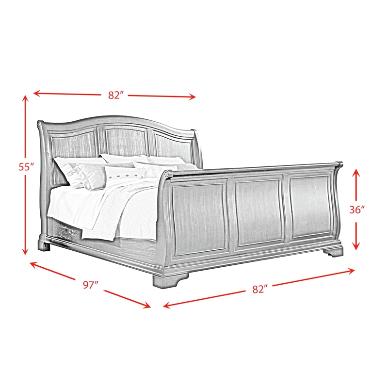 Picket House Furnishings Conley Cherry King Sleigh 5PC Bedroom Set