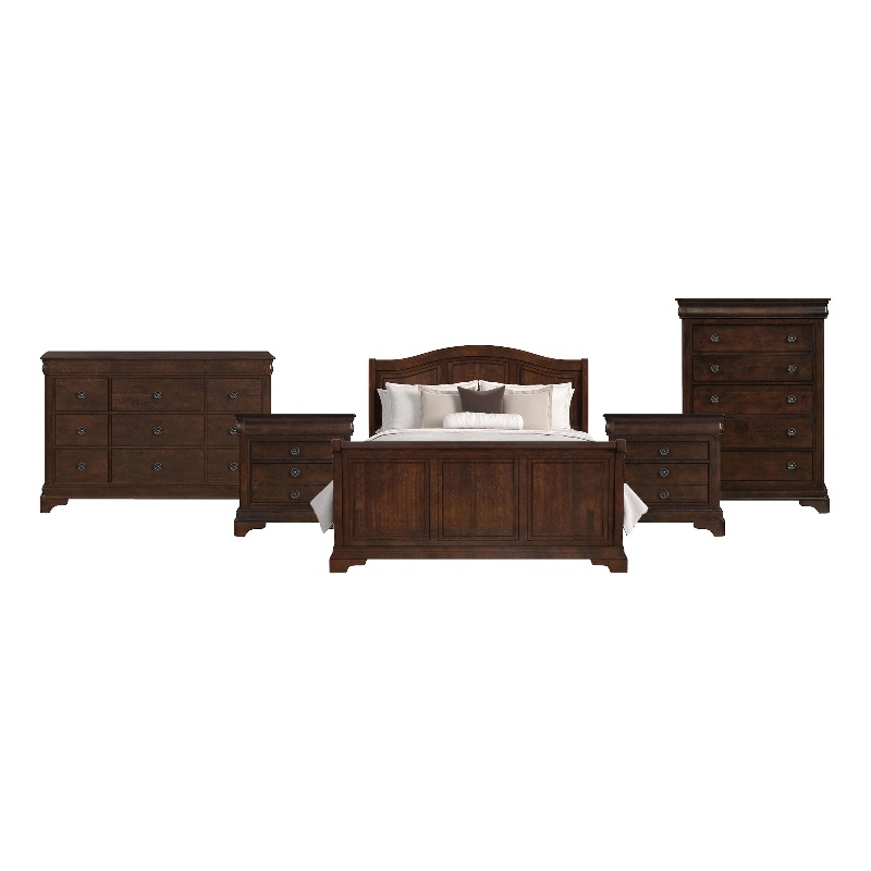 Picket House Furnishings Conley Cherry King Sleigh 5PC Bedroom Set