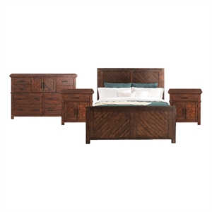 Picket House Furnishings Dex King Platform Storage 4PC Bedroom Set