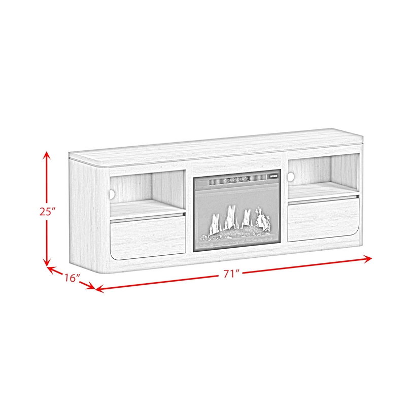 Picket House Furnishings Camelot 4PC Entertainment Unit With 71