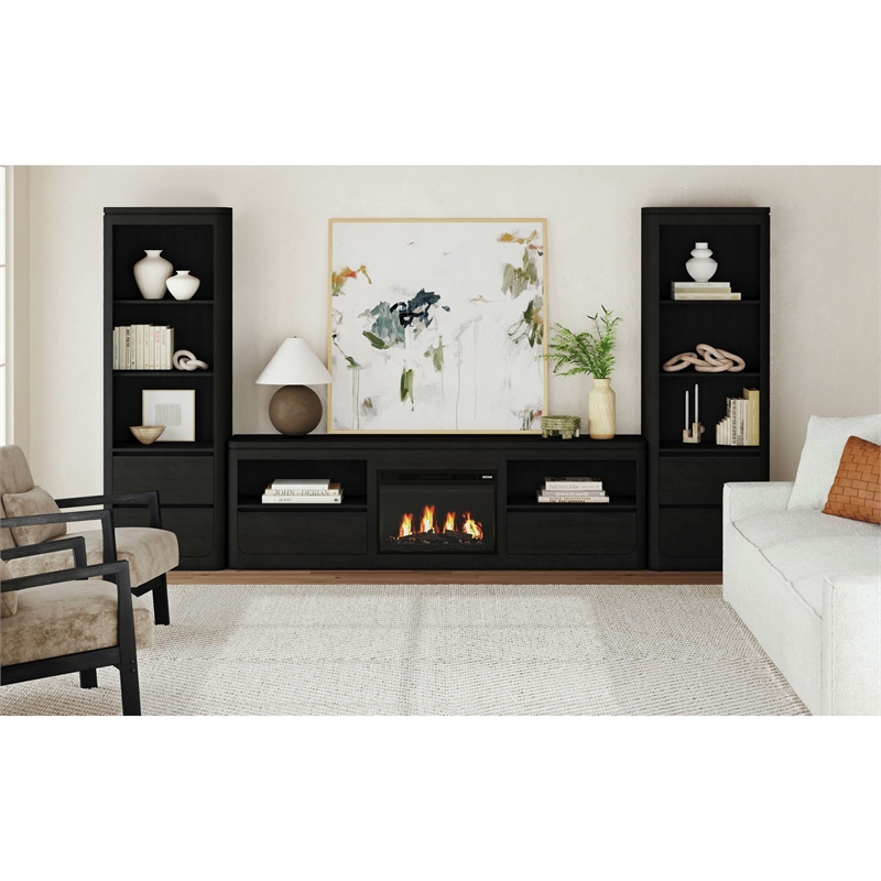 Picket House Furnishings Camelot 4PC Entertainment Unit With 82