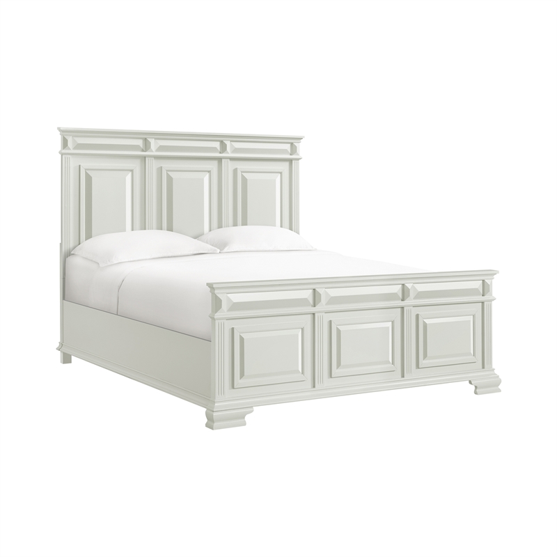 Picket House Furnishings Sumner King 5PC Bedroom Set in Antique White