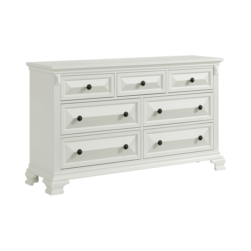 Picket House Furnishings Sumner King 5PC Bedroom Set in Antique White