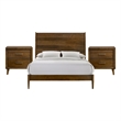 Picket House Furnishings Zuma Queen 3PC Bedroom Set in Walnut