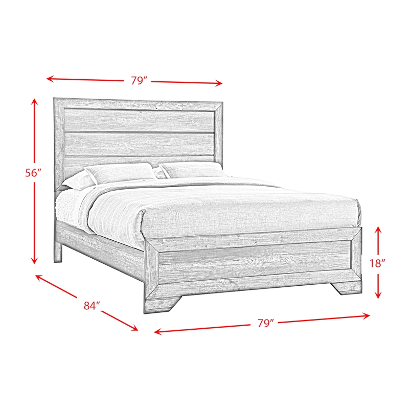 Picket House Furnishings Grayson King 4PC Bedroom Set