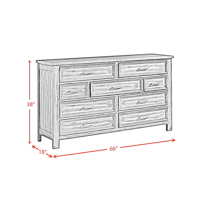 Picket House Furnishings Damen Queen Storage 4PC Bedroom Set in Rich Cherry