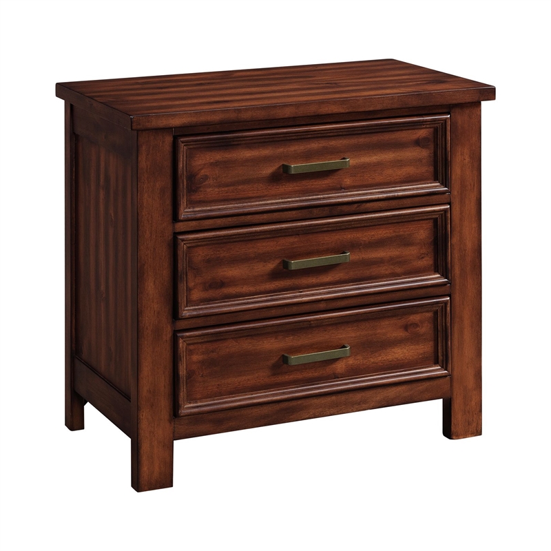 Picket House Furnishings Damen Queen Storage 4PC Bedroom Set in Rich Cherry