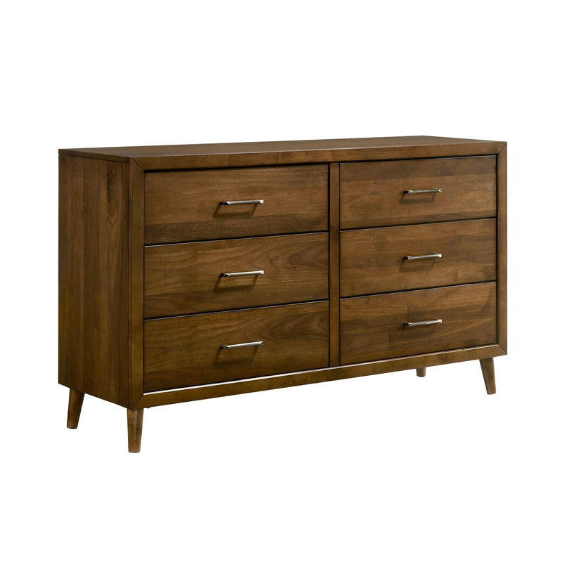 Picket House Furnishings Zuma Queen 4PC Bedroom Set in Walnut