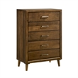 Picket House Furnishings Zuma Queen 5PC Bedroom Set in Walnut