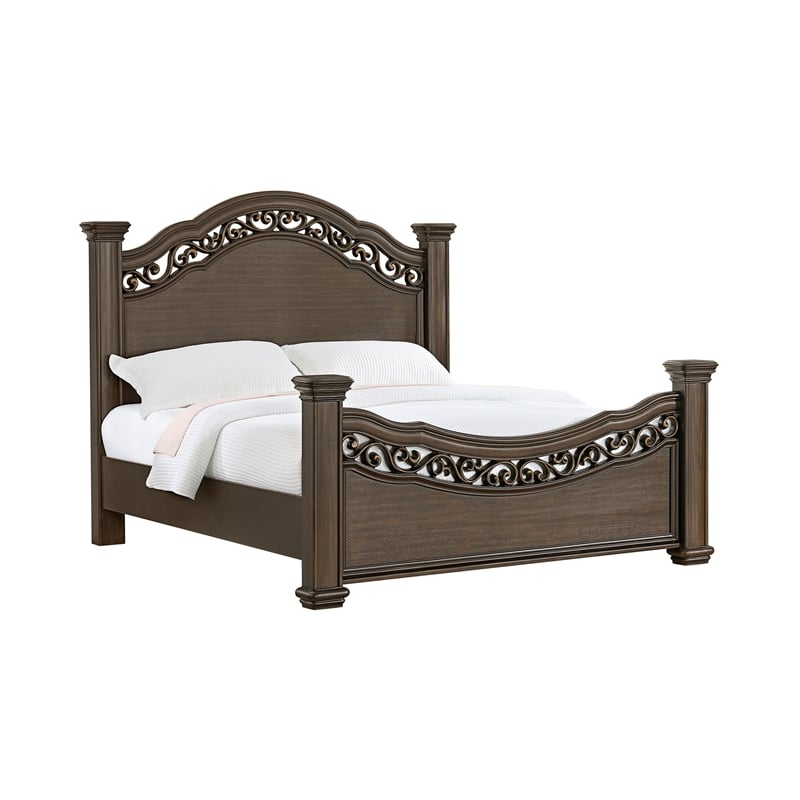 Picket House Furnishings Rosalinda King 3PC Bedroom Set in Mahogany