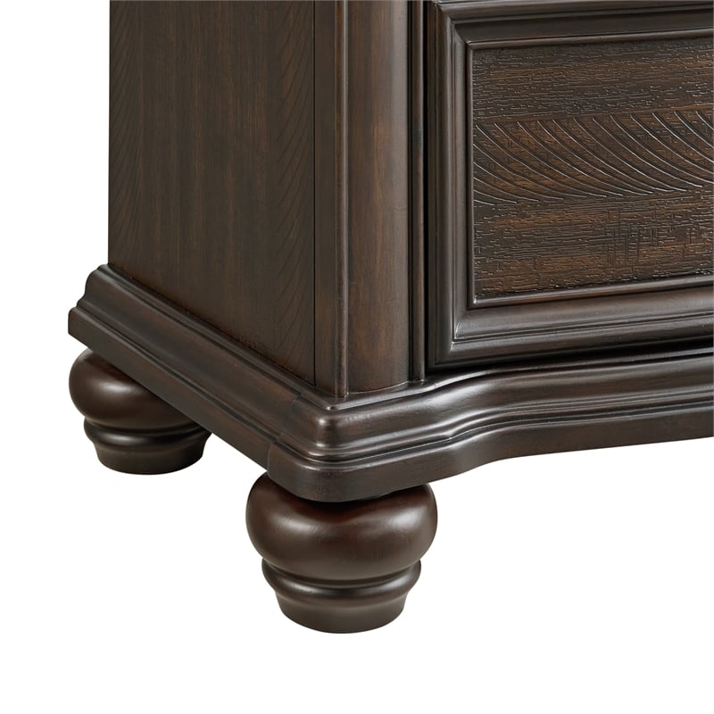 Picket House Furnishings Rosalinda Queen 4PC Bedroom Set in Mahogany