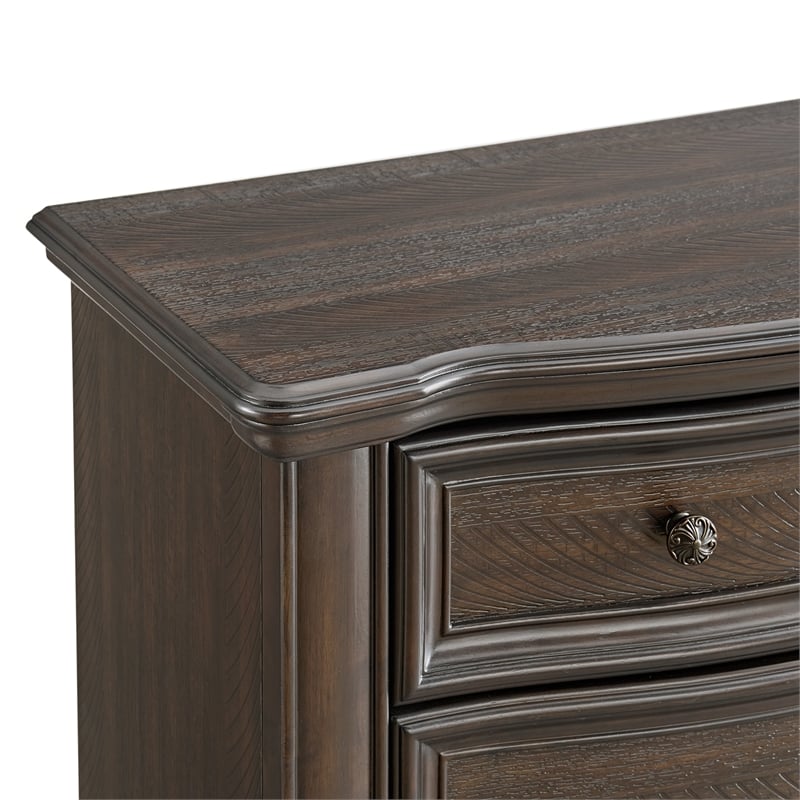 Picket House Furnishings Rosalinda Queen 4PC Bedroom Set in Mahogany