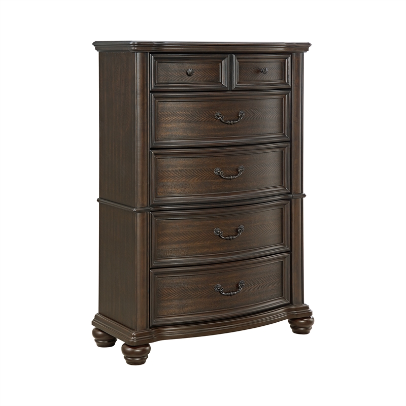 Picket House Furnishings Rosalinda King 4PC Bedroom Set in Mahogany