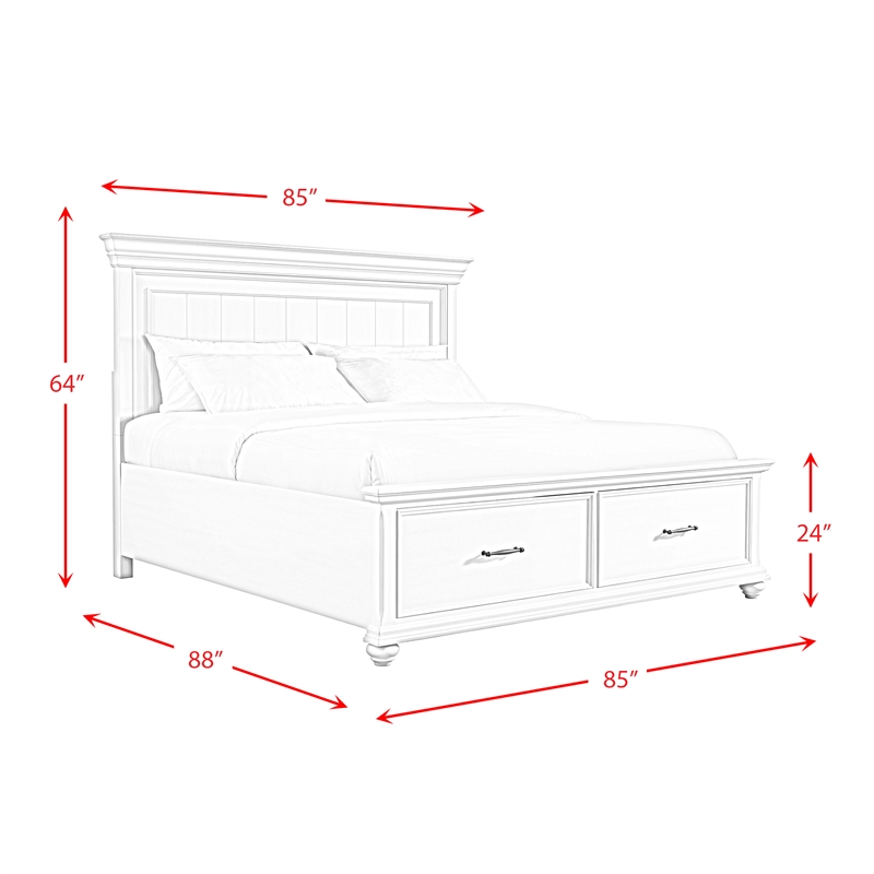 Picket House Furnishings Brooks Queen Platform Storage 3PC Bedroom Set