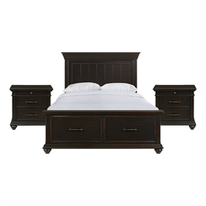 Picket House Furnishings Brooks Queen Platform Storage 3PC Bedroom Set