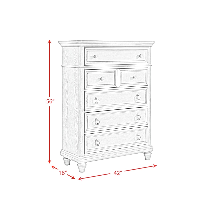 Picket House Furnishings Emiko King 4PC Bedroom Set in Light Grey