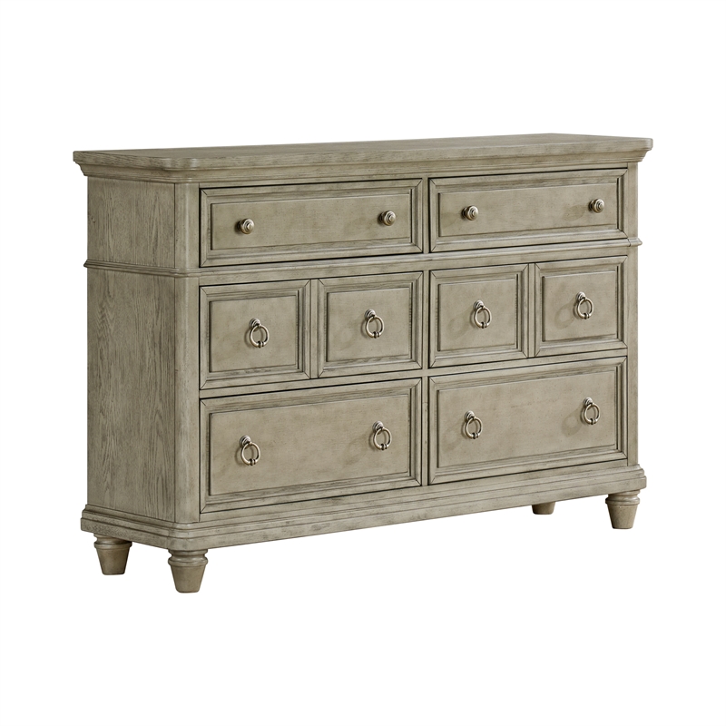 Picket House Furnishings Emiko Queen 4PC Bedroom Set in Light Grey