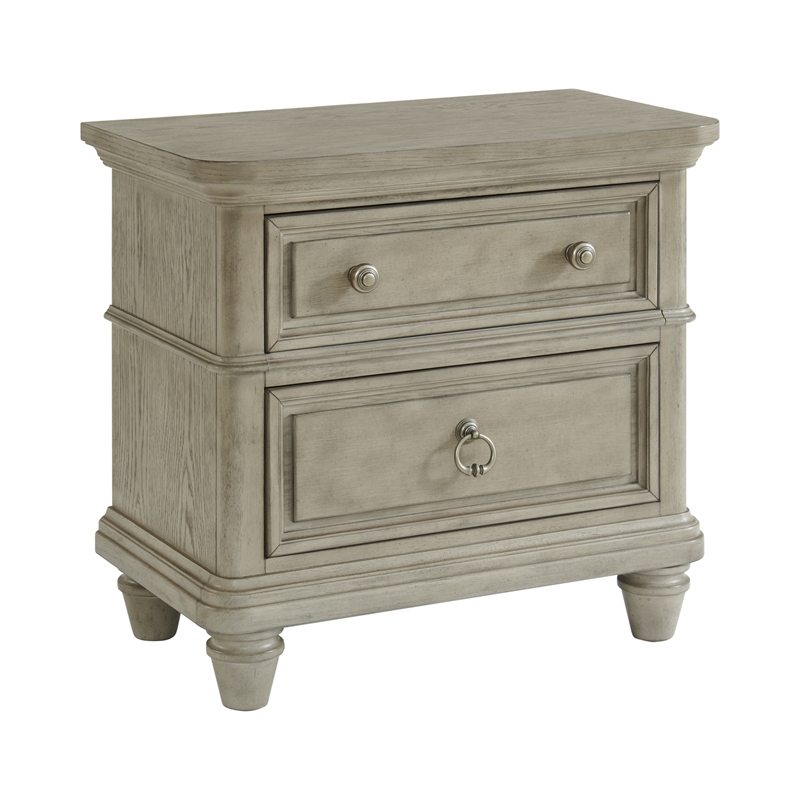 Picket House Furnishings Emiko King 4PC Bedroom Set in Light Grey